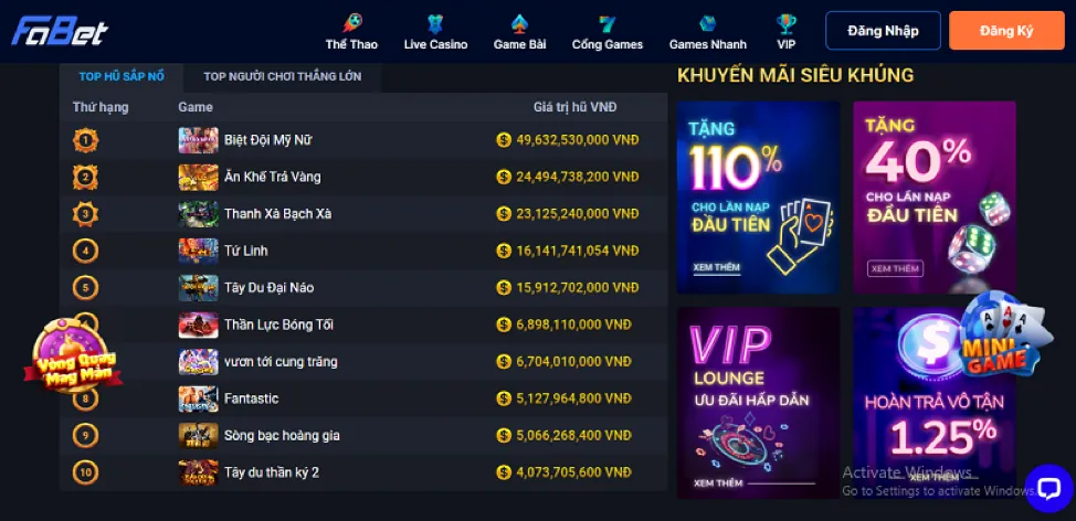 Cập nhật trò chơi giải trí trực tuyến 888sport